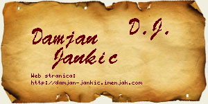 Damjan Jankić vizit kartica